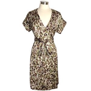 J. Crew Leopard Print Wrap Dress